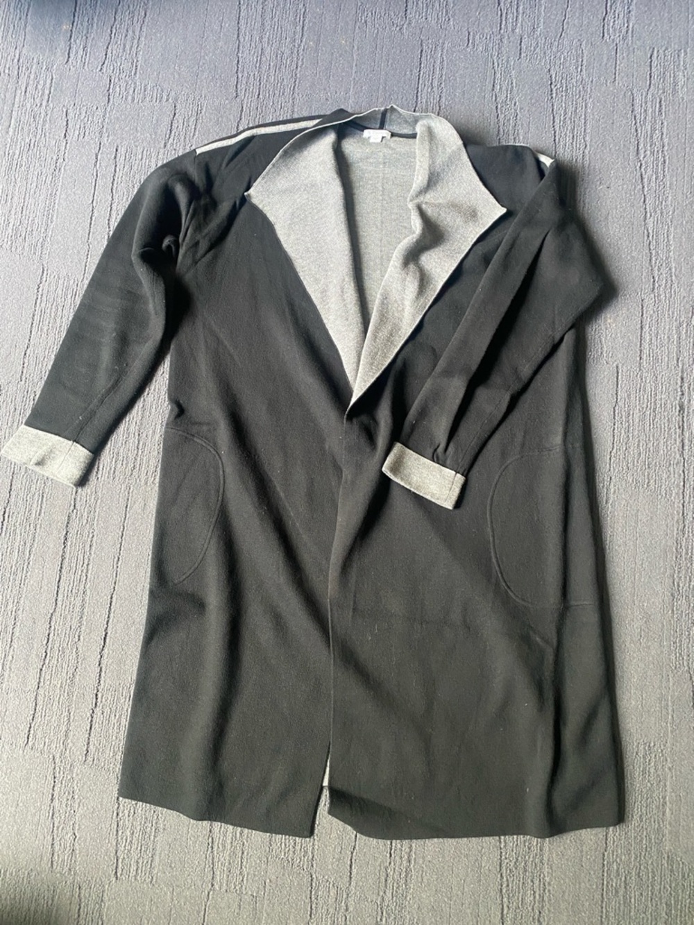 PURE JILL Long Open Front Over Sized Cardigan Sweater